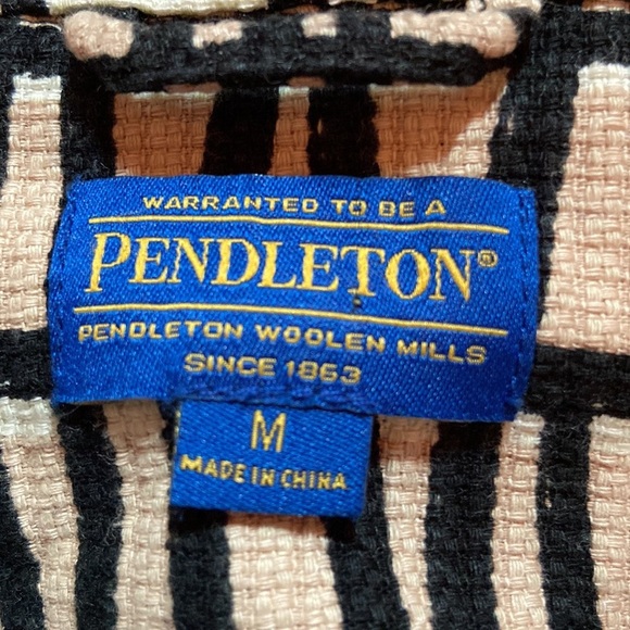 Pendleton Women’s Misses Cotton Button Up Collar Shirt Jacket Size Medium - Picture 6 of 9